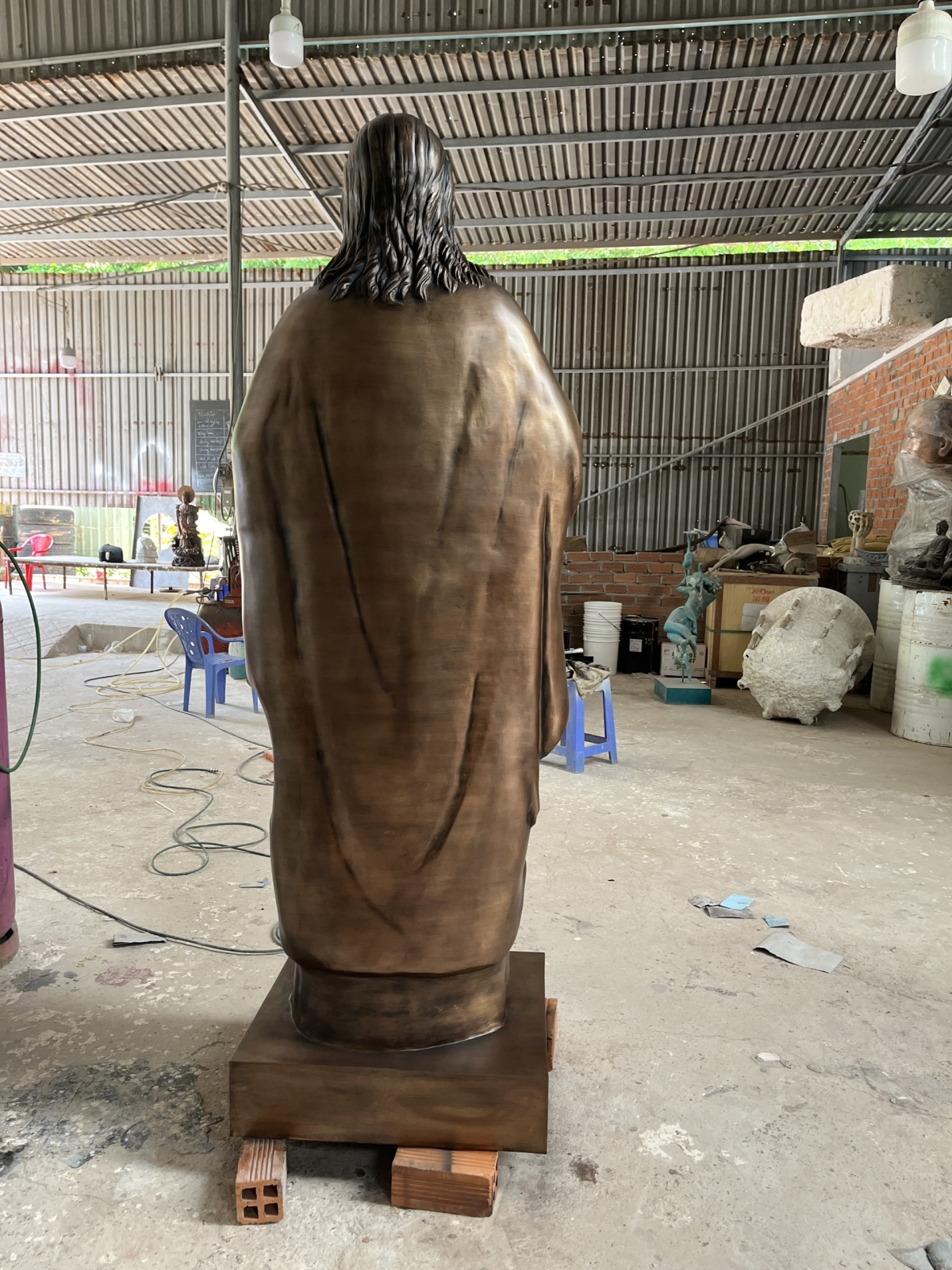 Tượng Đồng Cha Pherô Nguyễn Văn Tường - Nhà Thờ Giồng Lớn Cầu Ngang Trà Vinh