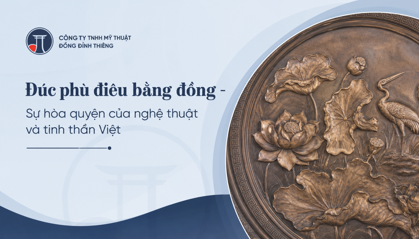 Đúc phù điêu bằng đồng - Sự hòa quyện của nghệ thuật và tinh thần Việt