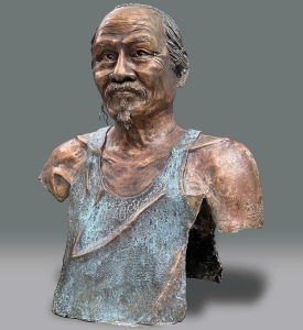 Chân Dung Đồng Đỏ Patina Hoạ Sĩ Bùi Ngọc Tư 