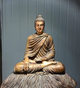 Tượng Bổn Sư Cao 63cm Bằng Đồng Đỏ Nguyên Chất