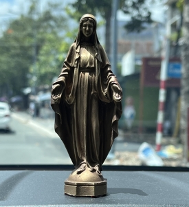 Tượng Đức Mẹ Bằng Đồng Để Xe Hơi
