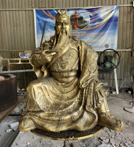 Tượng Quang Công Bằng Đồng Thau Cao 50cm