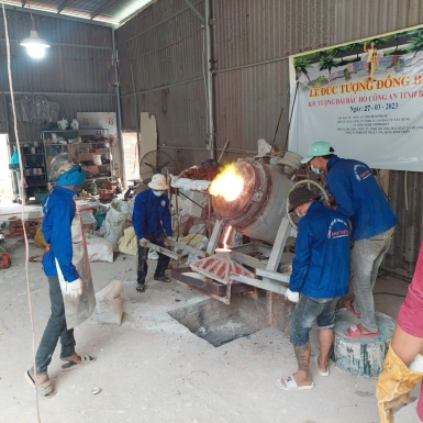 Cơ sở đúc tượng đồng thủ công tại Bình Dương giá rẻ uy tín