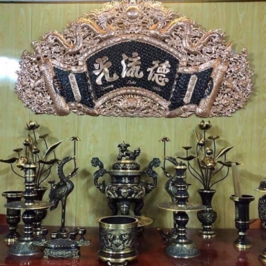 Cách sắp xếp đỉnh đồng trên bàn thờ