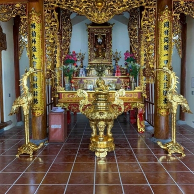 Nhận đúc lư hương đồng cúng tiến đền chùa 