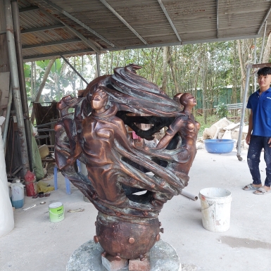 Đúc tượng đồng tại Bình Dương - Mang nghệ thuật đến cuộc sống