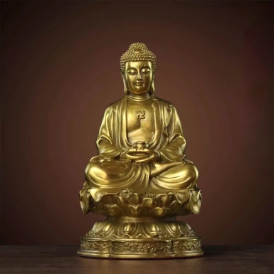 Đúc tượng phật Adida bằng đồng - Nghệ thuật Tôn Giáo