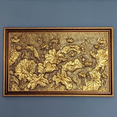 Đơn vị đúc phù điêu hoa sen bằng đồng chất lượng cao