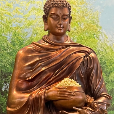 Tượng bổn sư Thích Ca Mâu Ni đồng đẹp, đúc theo yêu cầu