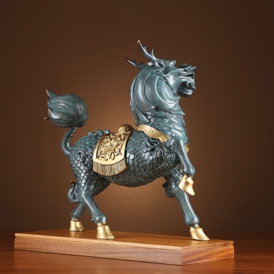 Tượng kỳ lân bằng đồng trong phong thủy: Ý nghĩa và lợi ích tài lộc