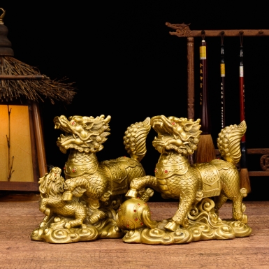 Khám phá vẻ đẹp và sức mạnh tượng kỳ lân bằng đồng trong phong thủy