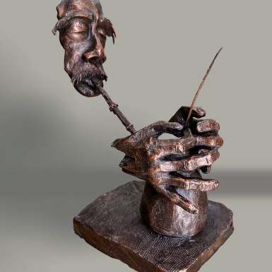 Tượng nghệ thuật bằng đồng làm thủ công độc đáo