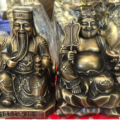 Tượng ông địa thần tài bằng đồng - Mang đến may mắn và phú quý