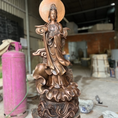 Thờ tượng Quan Âm bằng đồng có ý nghĩa gì về mặt tâm linh?