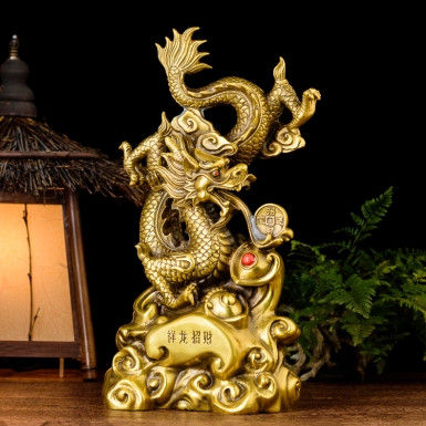 Tượng rồng bằng đồng - Tạo điểm nhấn tinh tế cho không gian nội thất