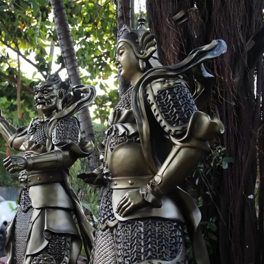 Tượng tiêu diện hộ pháp bằng đồng - Ý nghĩa bảo hộ trấn áp ma quỷ