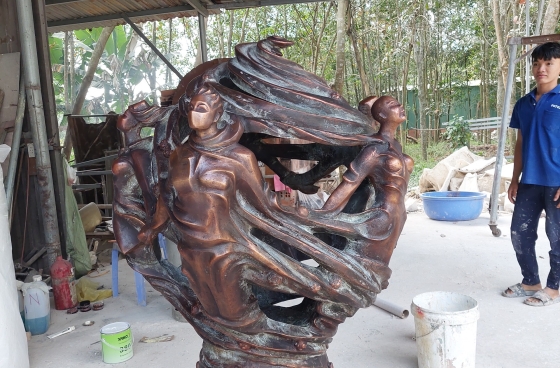 Đúc tượng đồng tại Bình Dương - Mang nghệ thuật đến cuộc sống