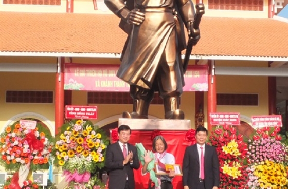 Khánh thành công trình tượng Thiên hộ Võ Duy Dương