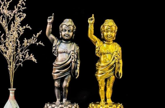 Địa chỉ mua tượng phật đản sinh bằng đồng đẹp giá rẻ 2024