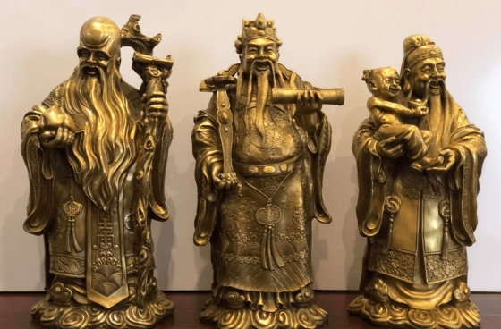Bộ tượng phúc lộc thọ bằng đồng đẹp giá tốt tại Đỉnh Thiên