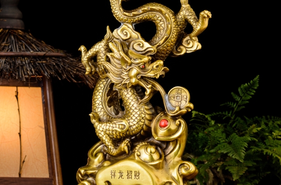 Tượng rồng bằng đồng - Tạo điểm nhấn tinh tế cho không gian nội thất