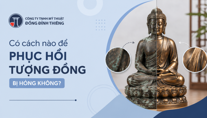 Có cách nào để phục hồi tượng đồng bị hỏng không?
