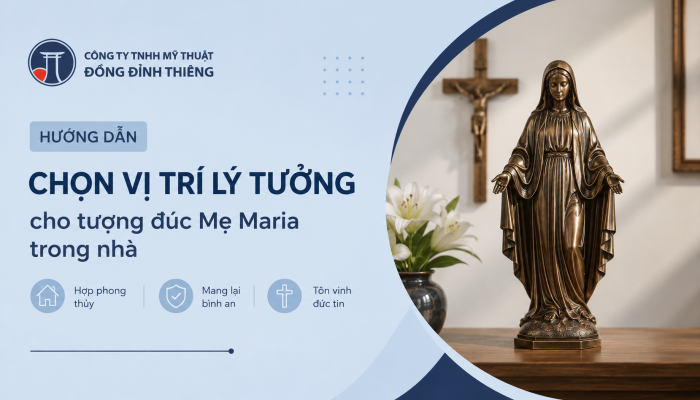 Hướng dẫn chọn vị trí lý tưởng cho tượng Đức Mẹ Maria trong nhà