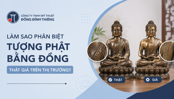 Làm sao phân biệt tượng Phật bằng đồng thật – giả trên thị trường?